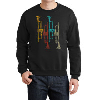 Retro Jazz Music Trumpeter Gifts Trumpet Crewneck Sweatshirt | Artistshot