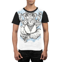 Hindu Elephant God Ganesha Oriental India Henna Tee Graphic T-shirt | Artistshot