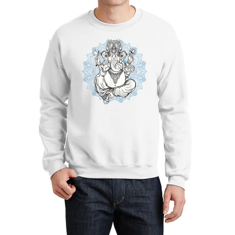 Hindu Elephant God Ganesha Oriental India Henna Tee Crewneck Sweatshirt | Artistshot