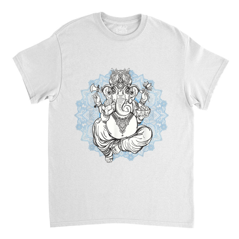 Hindu Elephant God Ganesha Oriental India Henna Tee Classic T-shirt | Artistshot