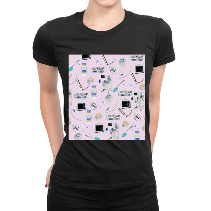 Tools Of The Trade Pale Pink Anesthesia  Anaesthesia Sleeveless Top Ladies Fitted T-Shirt by ALVINPHILLIPS | Artistshot