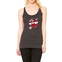 Dabbing French Bulldog Latvia Soccer Fans Jersey Football Racerback Tank | Artistshot