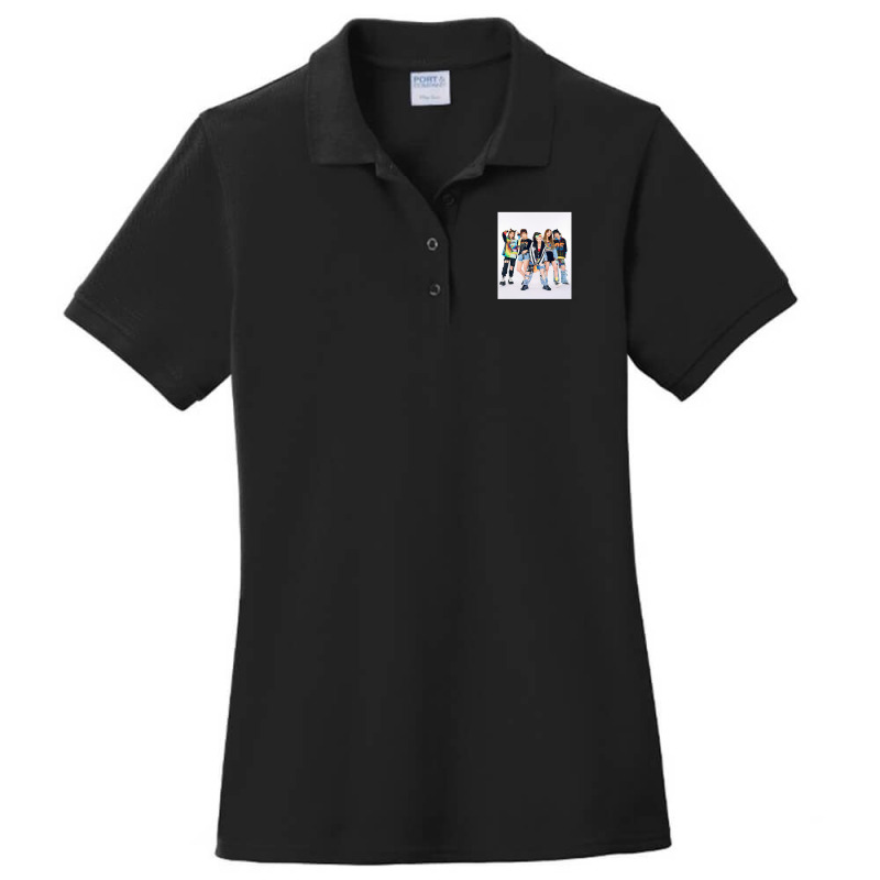 Nemophila Style Ladies Polo Shirt by MaryBirdsell | Artistshot