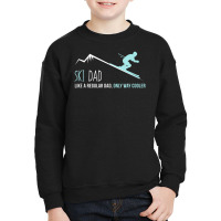 Ski Dad Cute Winter Skiing Youth Sweatshirt | Artistshot