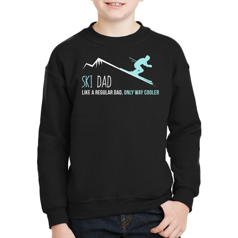 Ski Dad Cute Winter Skiing Youth Sweatshirt | Artistshot