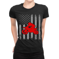 American Biker Ladies Fitted T-shirt | Artistshot