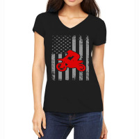 American Biker Women's V-neck T-shirt | Artistshot