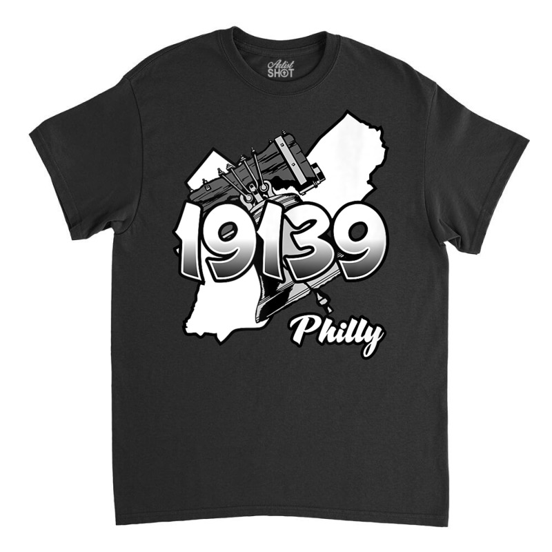 Philadelphia Silhouette With Zip Code 19139 And Liberty Bell Tank Top Classic T-shirt | Artistshot