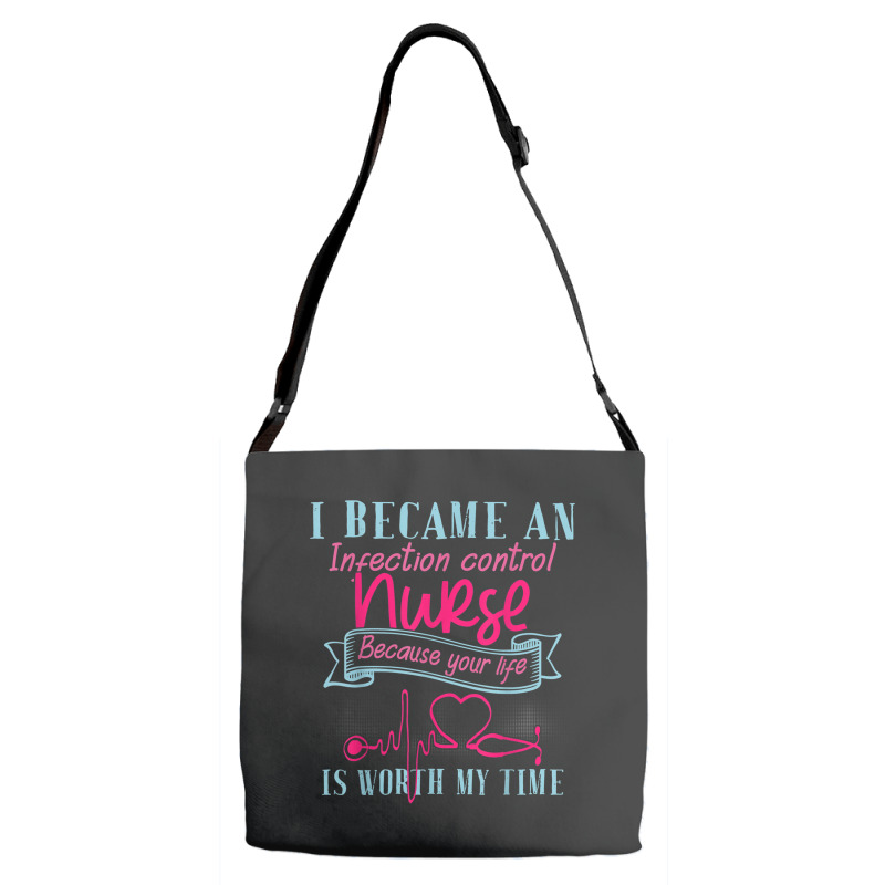 Infection Control Nurse Merch Cute Gifts Icu Nurses Adjustable Strap Totes | Artistshot