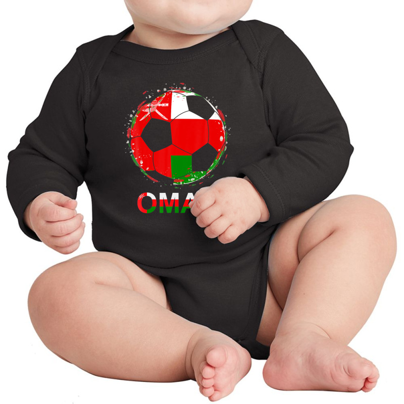 Oman Flag Jersey Supporter Omani Soccer Team Omani Long Sleeve Baby Bodysuit by hingosjumiaht | Artistshot