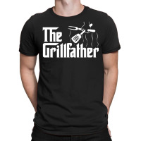 The Grillfather Bbq Grill & Smoker Barbecue Chef T-shirt | Artistshot