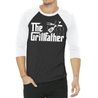 The Grillfather Bbq Grill & Smoker Barbecue Chef 3/4 Sleeve Shirt | Artistshot