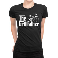 The Grillfather Bbq Grill & Smoker Barbecue Chef Ladies Fitted T-shirt | Artistshot