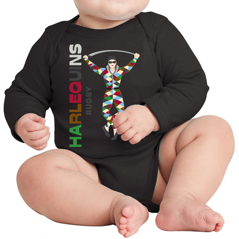 Harlequins Rugby Long Sleeve Baby Bodysuit by JohnDavidMay | Artistshot