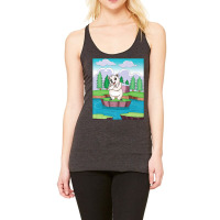 Cuddly Polar Bear On A Small Island On A Lake Premium T Shirt Racerback Tank | Artistshot