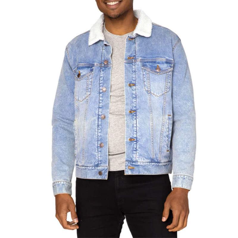 Not Everyone Looks This Good At Forty Nine Unisex Sherpa-lined Denim Jacket | Artistshot