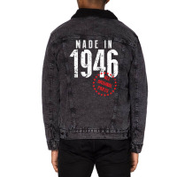 Made In 1946 All Original Parts Unisex Sherpa-lined Denim Jacket | Artistshot