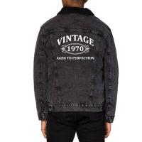 Vintage 1970 Aged To Perfection Unisex Sherpa-lined Denim Jacket | Artistshot