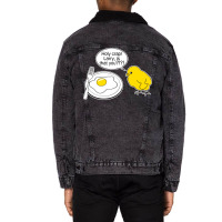 Chick Egg Unisex Sherpa-lined Denim Jacket | Artistshot