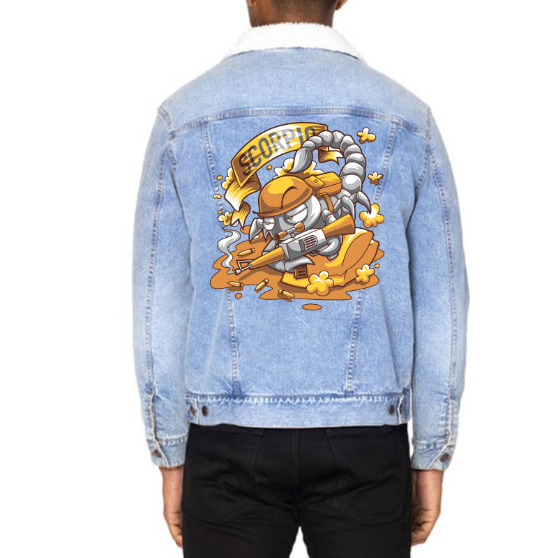 Scorpio Unisex Sherpa-lined Denim Jacket | Artistshot