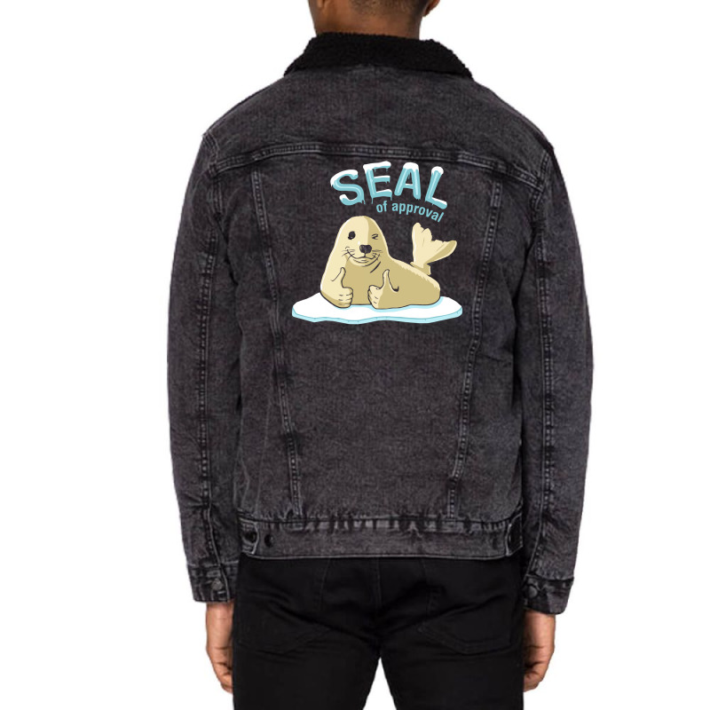 Seal Of Approval Unisex Sherpa-lined Denim Jacket | Artistshot