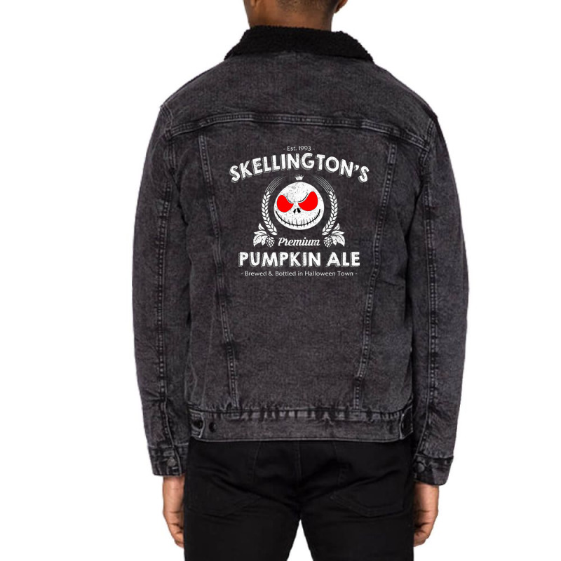 1skellington's Pumpkin Ale Unisex Sherpa-lined Denim Jacket | Artistshot