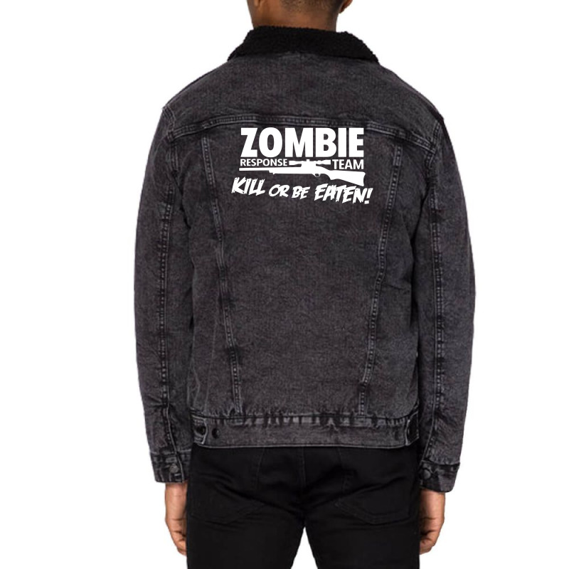 Zombie Response Team Unisex Sherpa-lined Denim Jacket | Artistshot