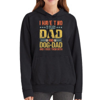 Dog Lover Dad Puppy Father Quote Fathers Day Saying Vintage Hoodie | Artistshot