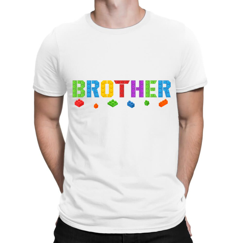 Brother Funny Blocks Master Builder Brick Builder Birthday Long Sleeve T-shirt | Artistshot