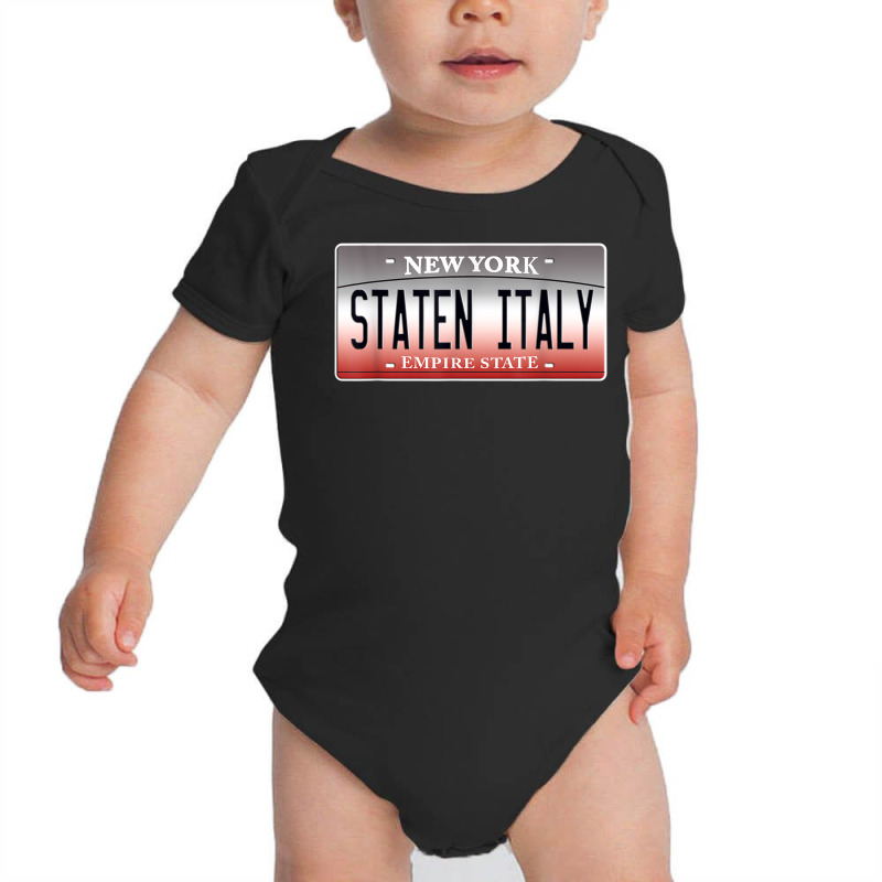 Funny Staten Italy Island Ny New York Italian Flag American T Shirt Baby Bodysuit by been | Artistshot