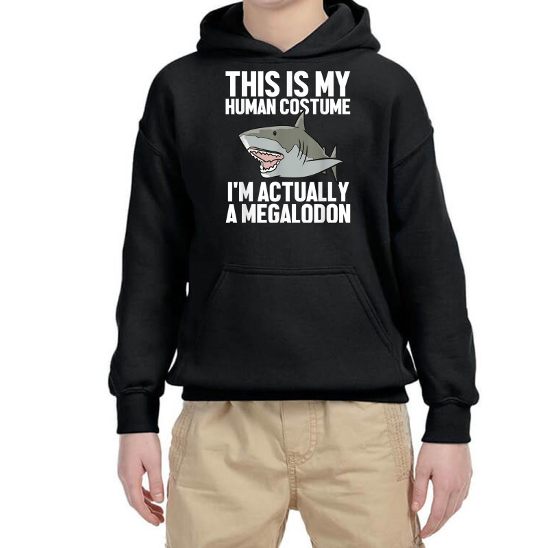 Megalodon Shark Gift Megaladon Alive I'm Really A Megalon Youth Hoodie by MindyLeeLucas | Artistshot