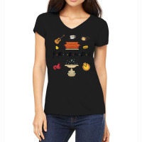 Friends Chibi Doodles Women's V-neck T-shirt | Artistshot