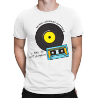 Yeah Music Literacy Matters I Like To Eat Some Puppies T-shirt | Artistshot