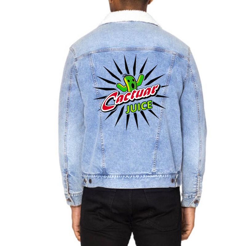 Cactuar Juice Unisex Sherpa-Lined Denim Jacket by Karlangas | Artistshot