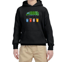 Recycling Trash Truck Garbage Truck Youth Hoodie | Artistshot