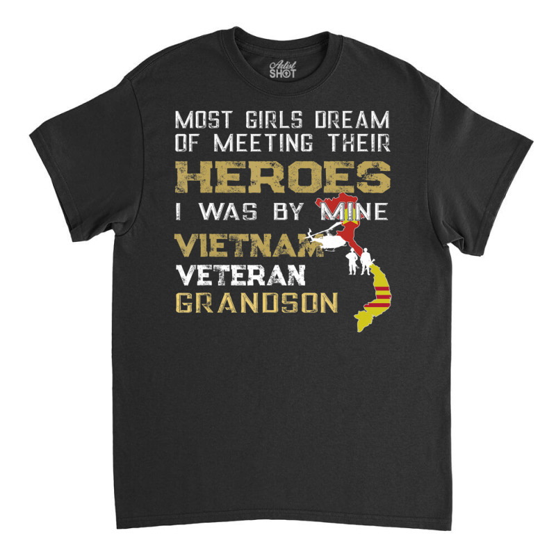 Vietnam Veteran Grandson Classic T-shirt by yumgaugeteuda | Artistshot