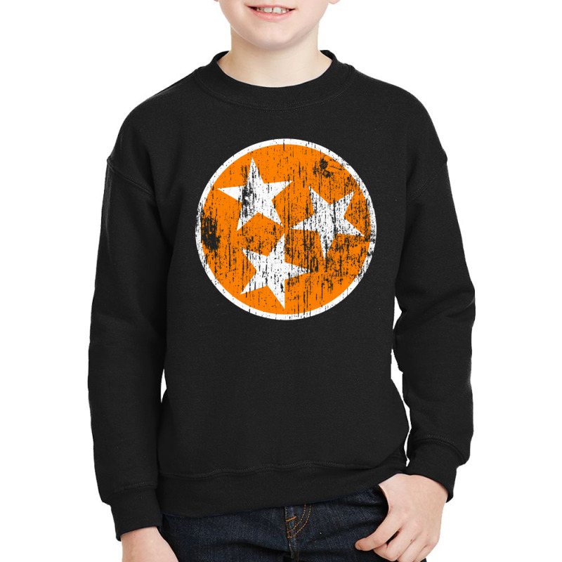 Tennessee Tristar Orange Grunge Youth Sweatshirt by PaijoNgiseng | Artistshot