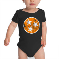 Tennessee Tristar Orange Grunge Baby Bodysuit | Artistshot