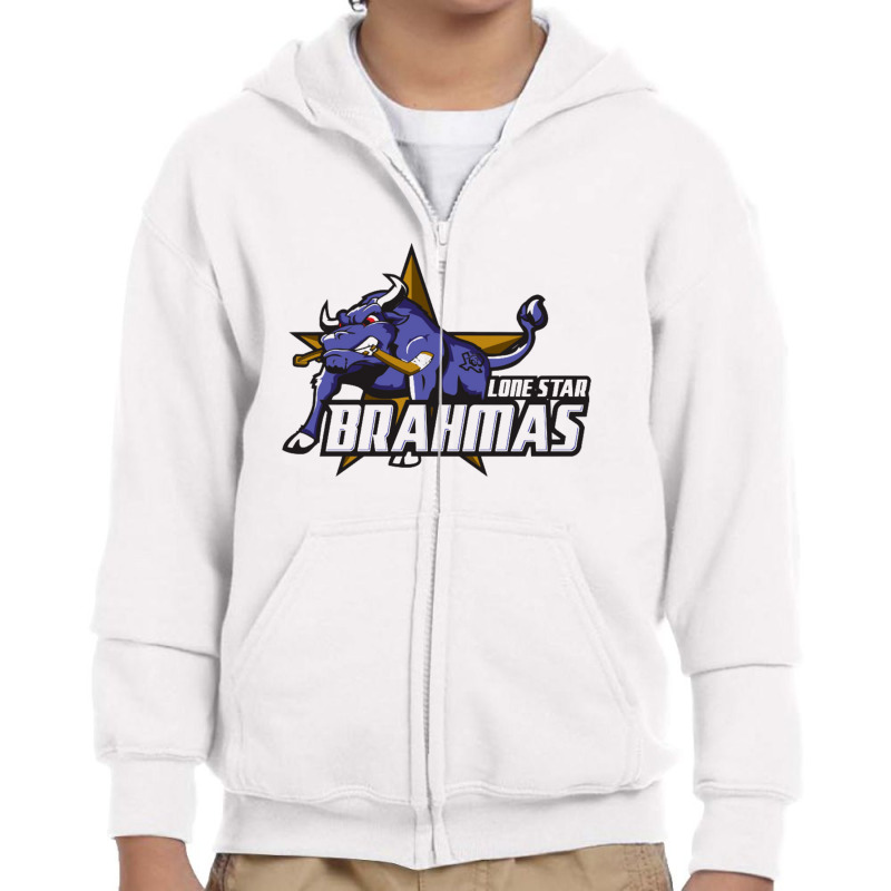 Lone Star Brahmas Youth Zipper Hoodie by PaijoNgiseng | Artistshot