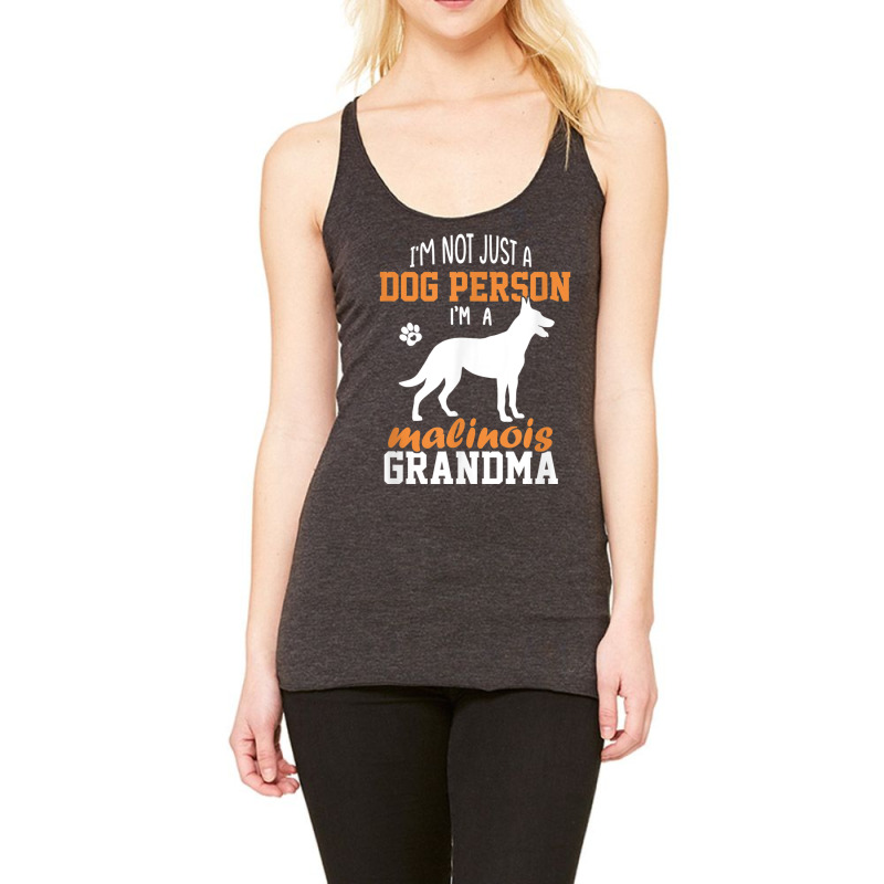 Cute Malinois Grandma Gifts Malinois Dog Lover Mother's Day T Shirt Racerback Tank by sunda | Artistshot