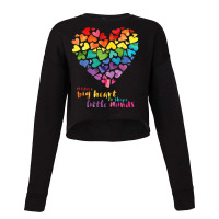 It Takes A Big Heart To Shape Little Minds Teacher Gift T Shirt Cropped Sweater | Artistshot