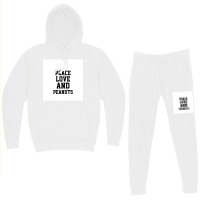 Peace Love And Peanuts  Chiffon Top Hoodie & Jogger Set | Artistshot