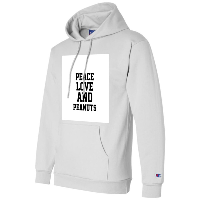 Peace Love And Peanuts  Chiffon Top Champion Hoodie | Artistshot