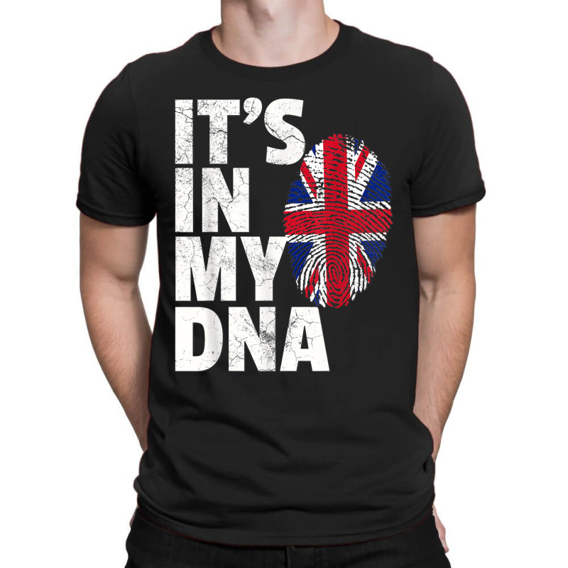 It's In My Dna British Flag England Uk Britain Union Jack T-shirt | Artistshot