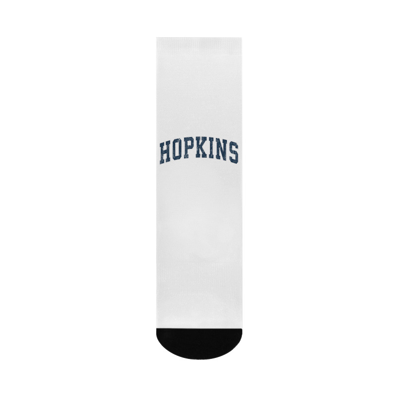 Hopkins Minnesota Mn Vintage Sports Design Navy Design Crew Socks | Artistshot