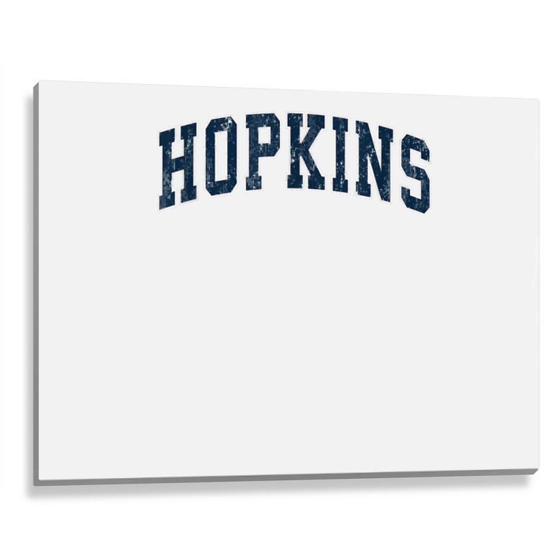 Hopkins Minnesota Mn Vintage Sports Design Navy Design Metal Print Horizontal | Artistshot