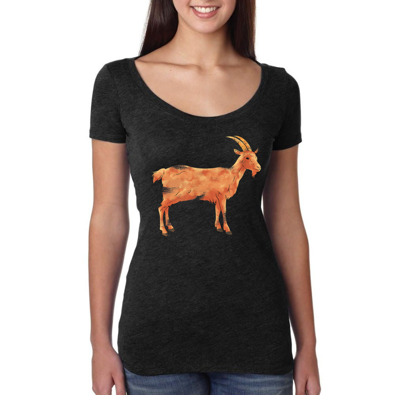 Farmer Gift Goat Farm Animal Goat Women's Triblend Scoop T-shirt by StaceyKerry | Artistshot