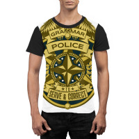 Funny Grammar Police To Serve And Correct Grammar T Shirt Graphic T-shirt | Artistshot