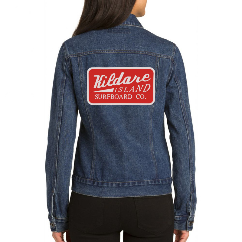 Kildare Island Surf Classic Ladies Denim Jacket by josephzindel | Artistshot