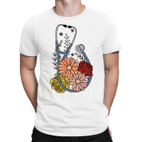 Flower Stethoscope T-shirt | Artistshot